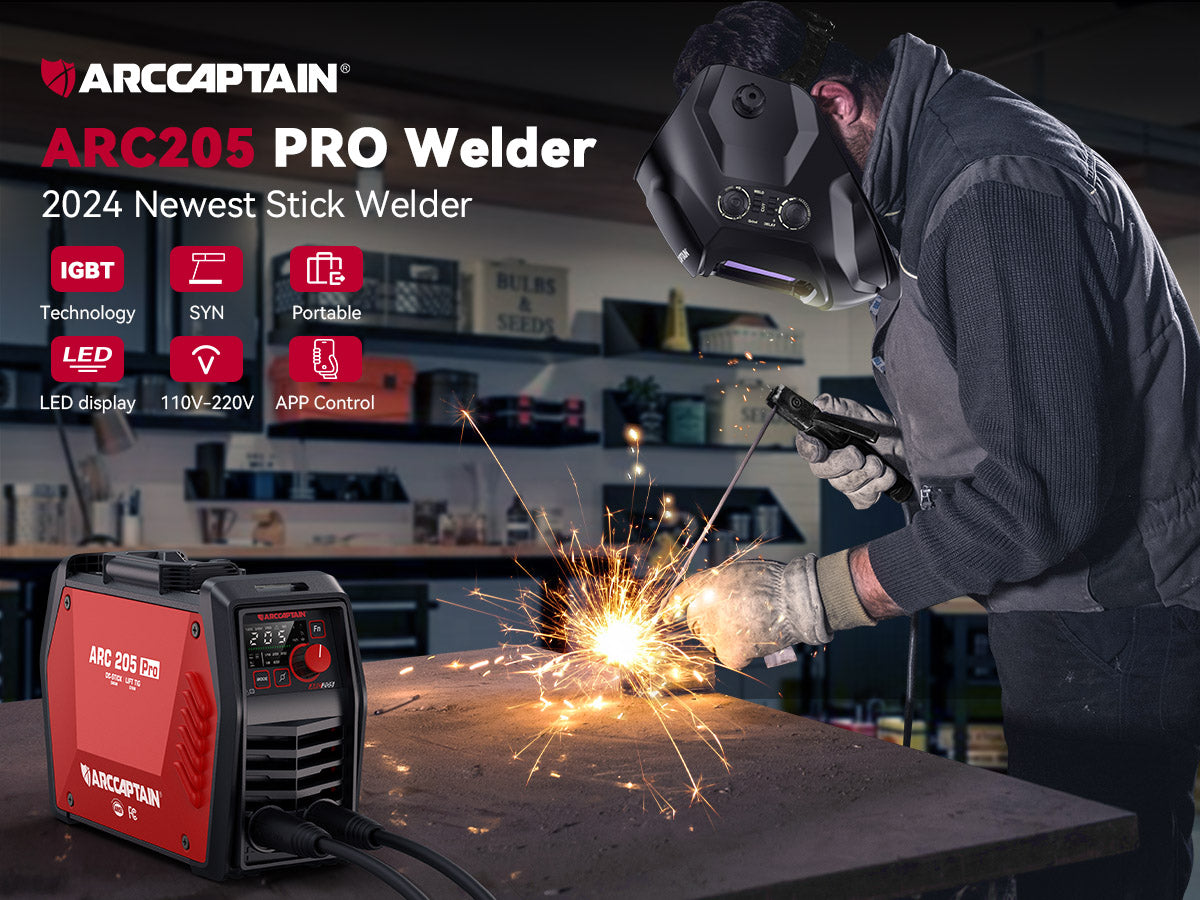 Arccaptain ARC205 Pro IControl Dual Voltage SYN Stick Welder