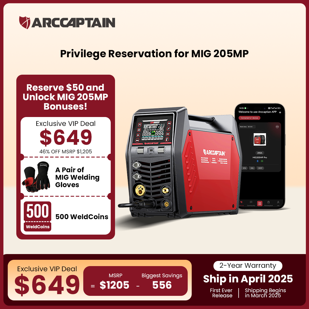 💥$50 Arccaptain MIG 205MP VIP Deal Reservation