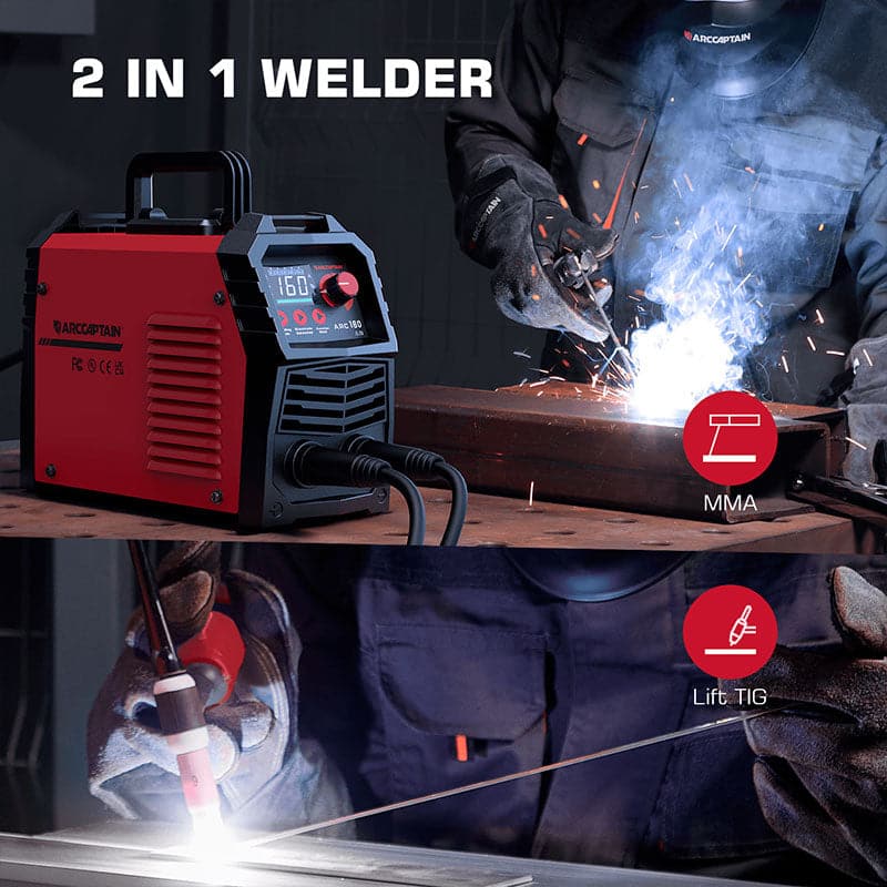 ARCCAPTAIN ARC160 110/220 SYN Portable Small Stick Welder