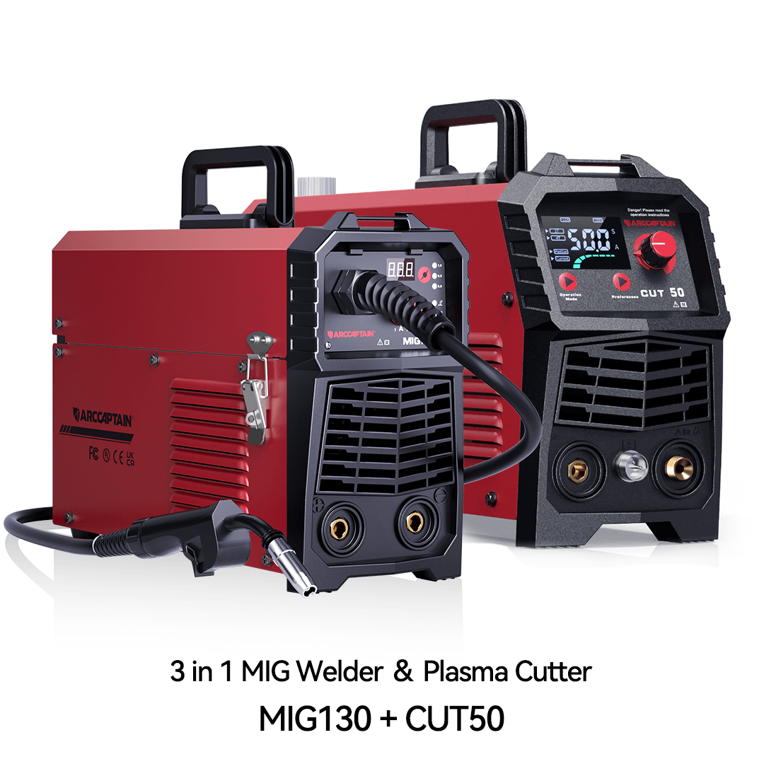 MIG130 3 in 1 Welder with Plasma Cutter 