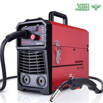 ARCCAPTAIN MIG130 Best 3 in 1 110V Portable No Gas Flux Core Welder