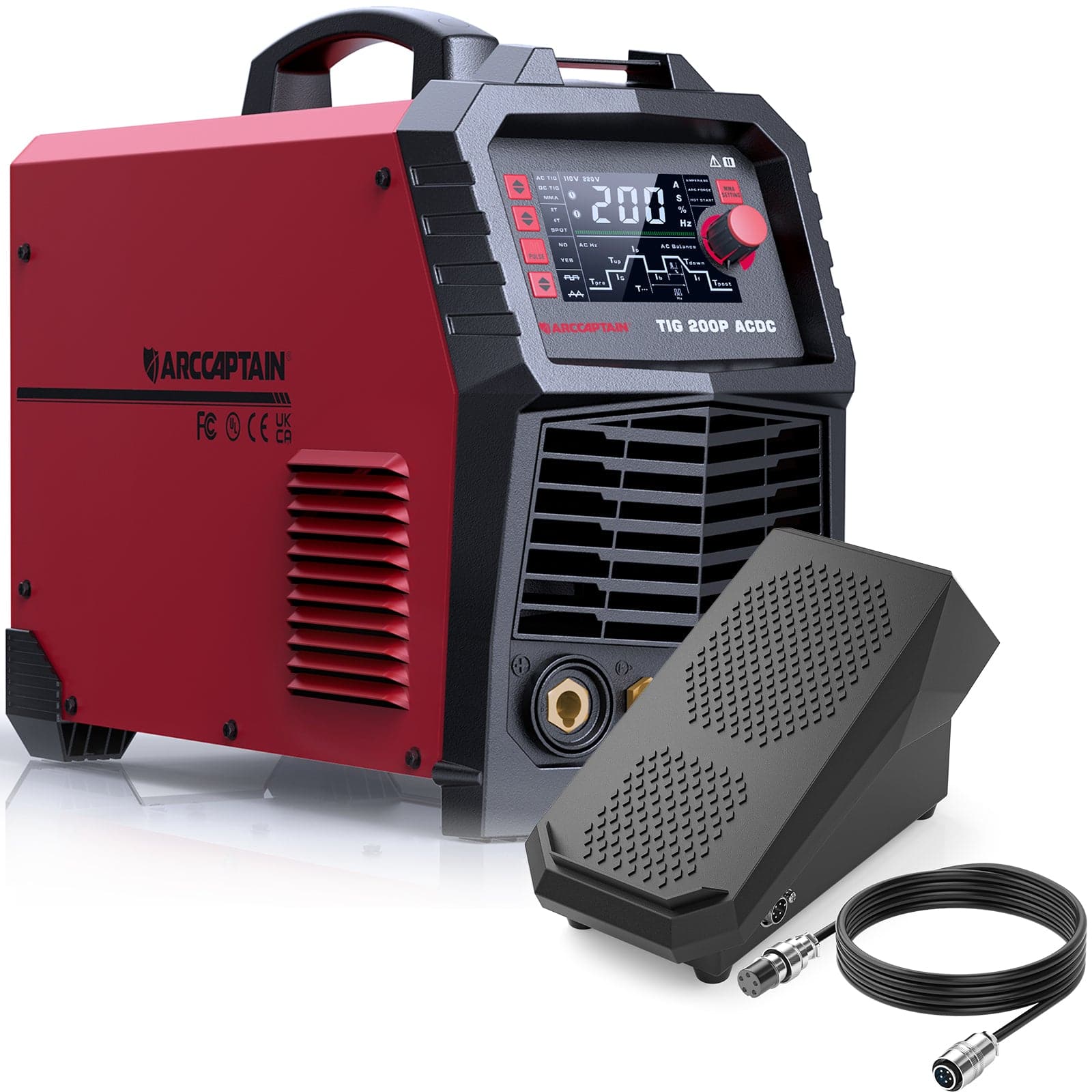 TIG200P AC DC Multi Process Pulse TIG Aluminum Welder