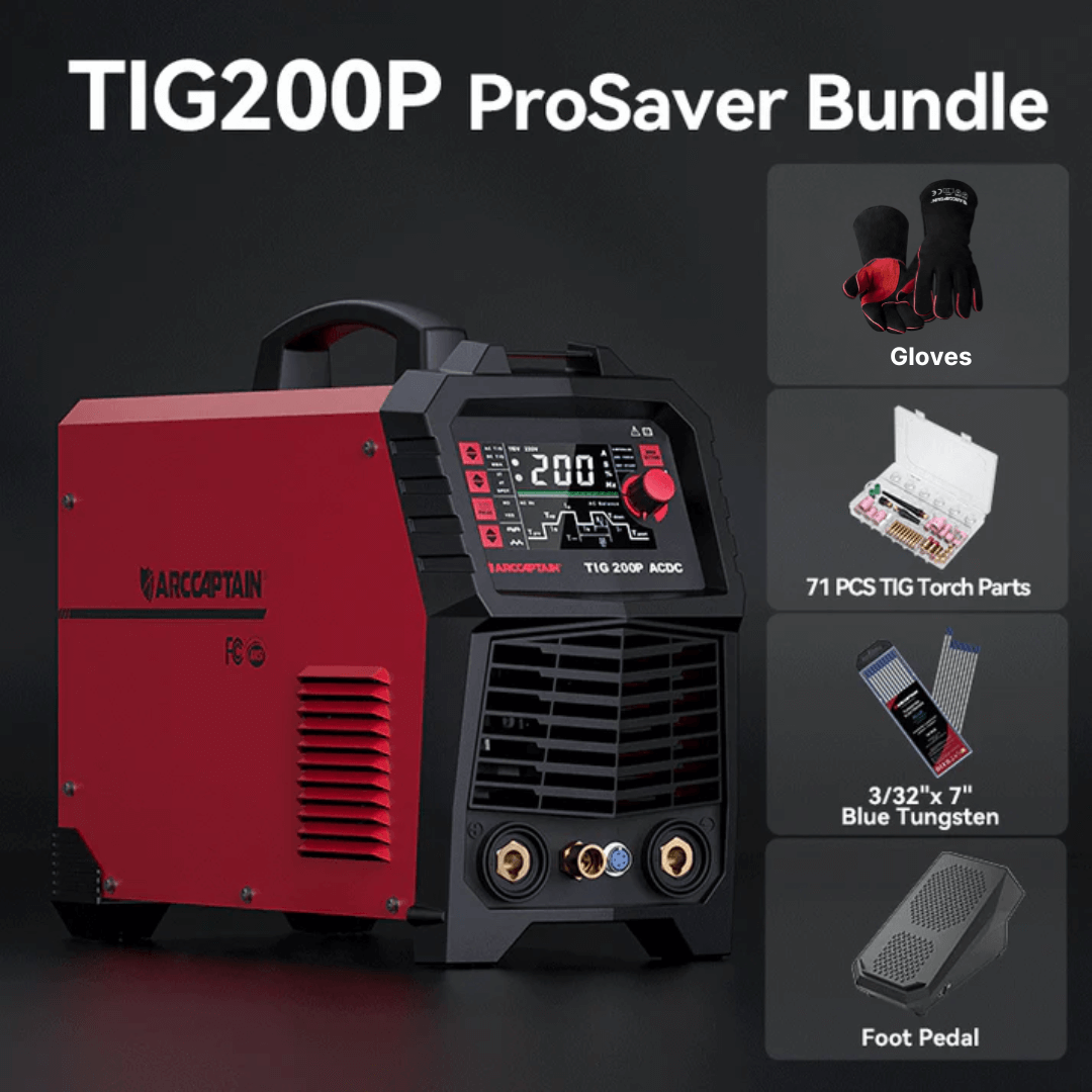 TIG200P AC DC Multi Process Pulse TIG Aluminum Welder