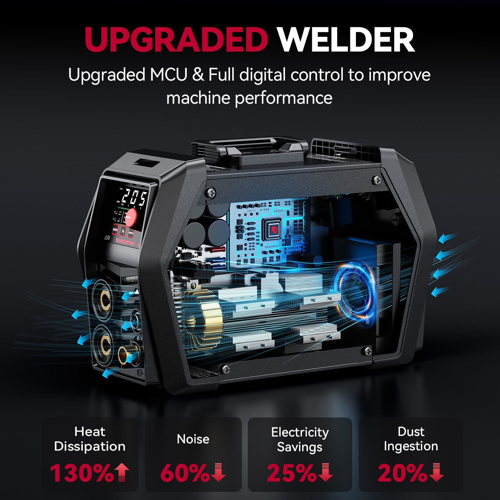 TIG205 Pro DC TIG Spot Cold Welder