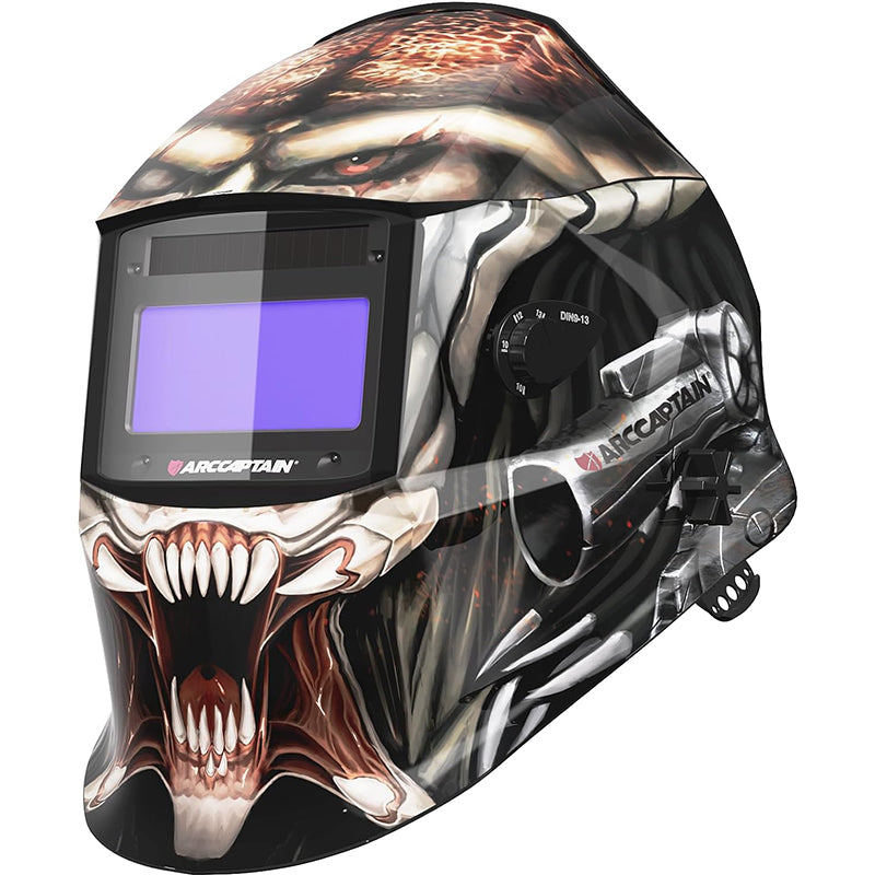 Casco de soldadura con oscurecimiento automático El Rey León Pantalla de visualización en color verdadero de 3,86" × 1,69"