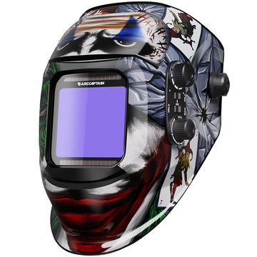 Casco de soldadura con oscurecimiento automático de visión grande 3,94" casco de soldadura de color verdadero X3.66"