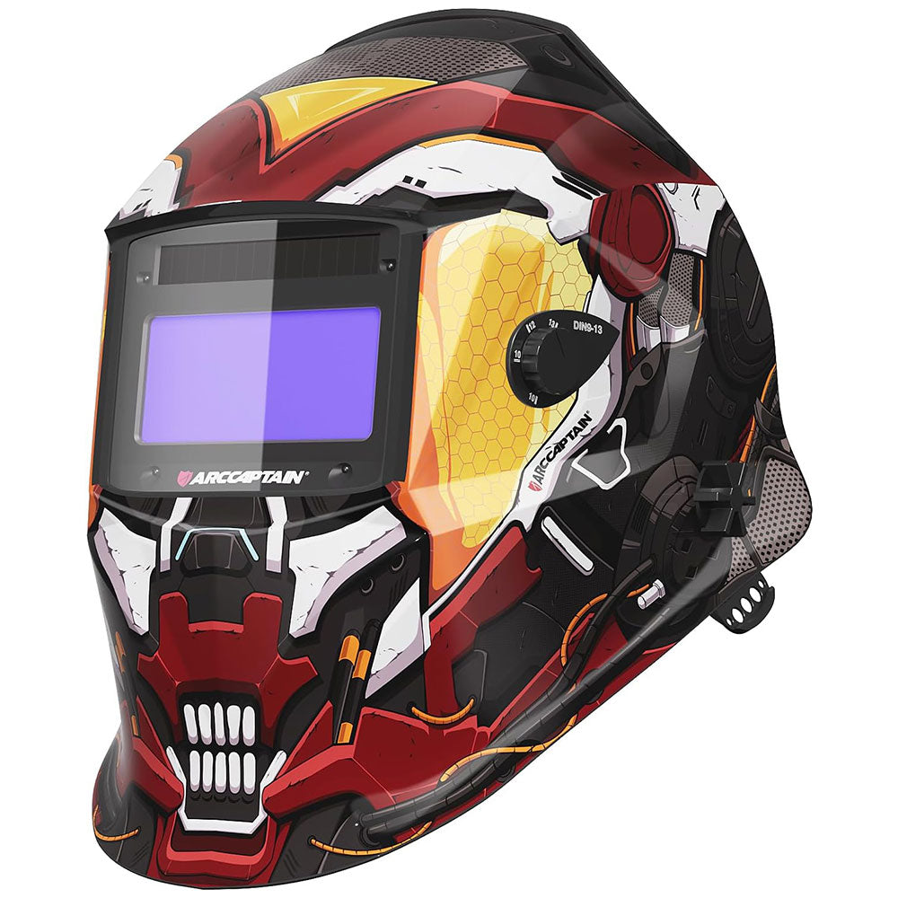 Casco de soldadura con oscurecimiento automático Punk Neuron 3,86” × 1,69” Casco de color verdadero