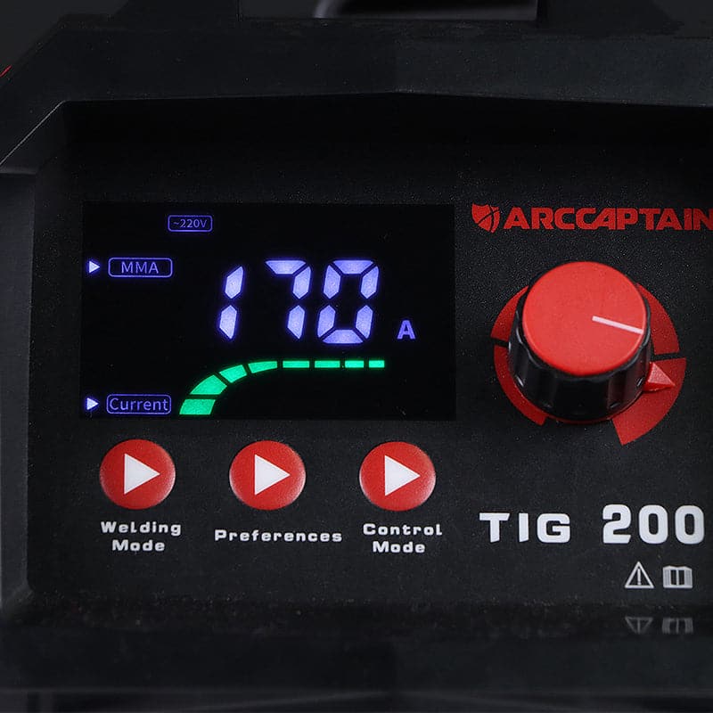 Arccaptain TIG200 200 Amps Lightweight IGBT Inverter DC TIG Welder