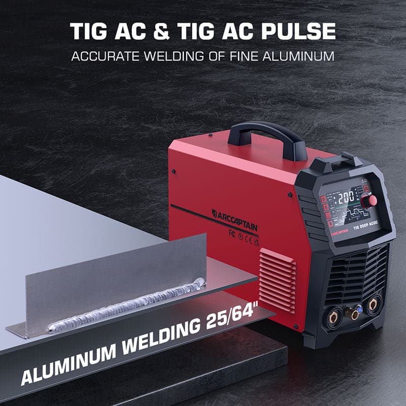 Arccaptain Tig200P Multi Process AC/DC Aluminum Pulse Tig Welder